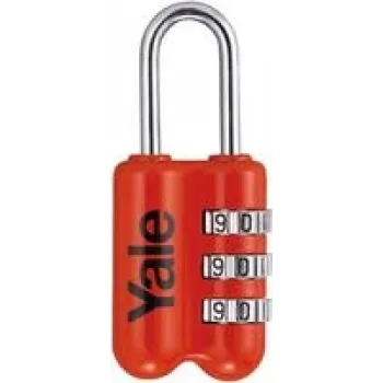 Cadeado YALE YP2/23/128/1R 23 mm vermelho com fecho de combinação (YP2/23/128/1R)