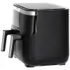 Fritadeira de ar quente Severin FR 2453 Double 3,25 L 2850 W preto prateado