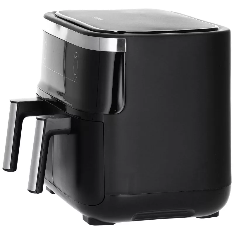 Fritadeira de ar quente Severin FR 2453 Double 3,25 L 2850 W preto prateado