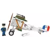 Conjunto de construção Cobi Blocks Nieuport 17 C.1 277 peças — kit de avião modelo, conjunto de blocos de encaixe colecionável
