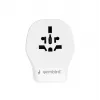 Adaptador de viagem de parede GEMBIRD TPA-1A2C20-02-W 20W — 1xUSB-A + 2xUSB-C, ficha tipo G, 100–250 V, branco