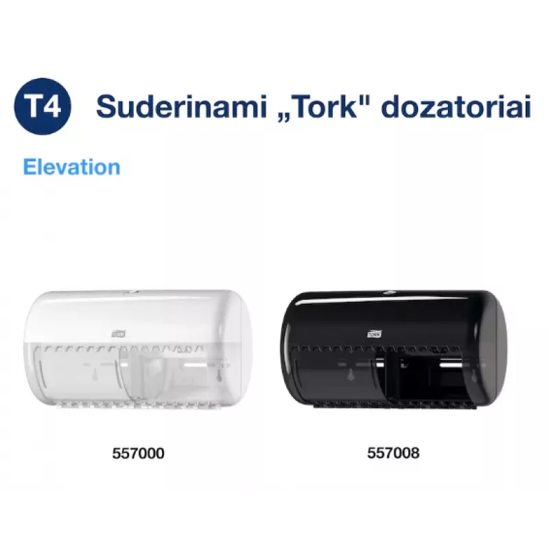 Papel higiénico Tork Premium Extra Soft Conventional T4 — rolos de 4 folhas 9,7 cm x 19,1 m, pacote de 6