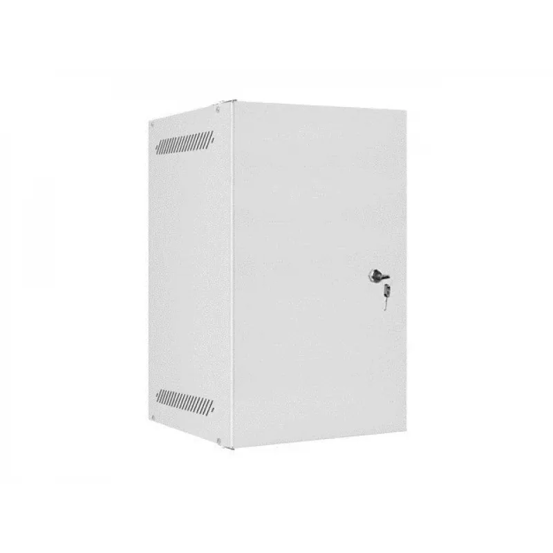 Lanberg WF10-2309-00S Armário rack de parede de 10 polegadas 9U, cinzento, porta metálica, 280x310 mm