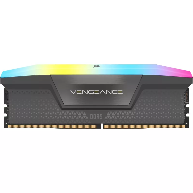DIMM 64 GB DDR5-6000 (4x 16 GB) Quad-Kit, Memória RAM preta, CMH64GX5M4B6000C36, Vengeance RGB, INTEL XMP