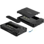 Caixa para HDD/SSD DeLOCK 42020 preta 2,5 polegadas USB Type-C 10 Gbit/s