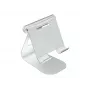 TERRATEC iTab M - Suporte para smartphone / tablet - alumínio - prateado - tamanho do ecrã: 8,8-25 cm (3.5-10) - suporte de mesa (219728)