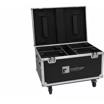 Flightcase Roadinger EYE-740 MK2 com rodas — flightcase de transporte Roadinger para técnica de iluminação/controlo