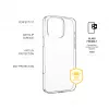 Capa traseira FIXED AntiUV para Apple iPhone 16 Pro Max, TPU transparente