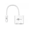 Adaptador multiporta Goobay USB-C™ HDMI, branco, 0,145 m - expande um dispositivo USB-C™ com uma porta HDMI™ (62110)