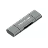 Leitor de cartões multifunções Vention USB3.0 cinzento metal Type