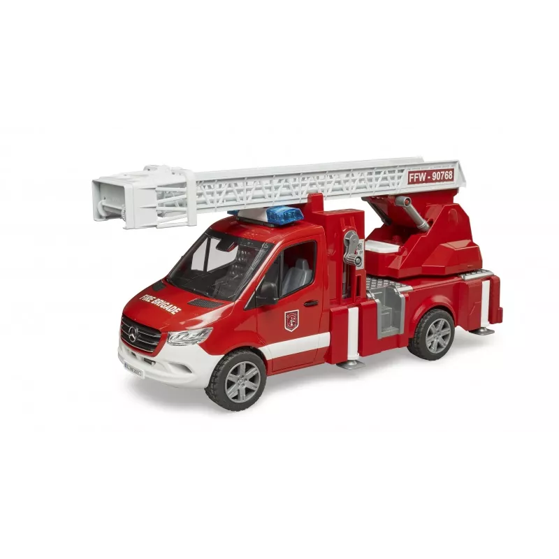 Carro de bombeiros BRUDER 02673 vermelho branco plástico ABS 4 anos