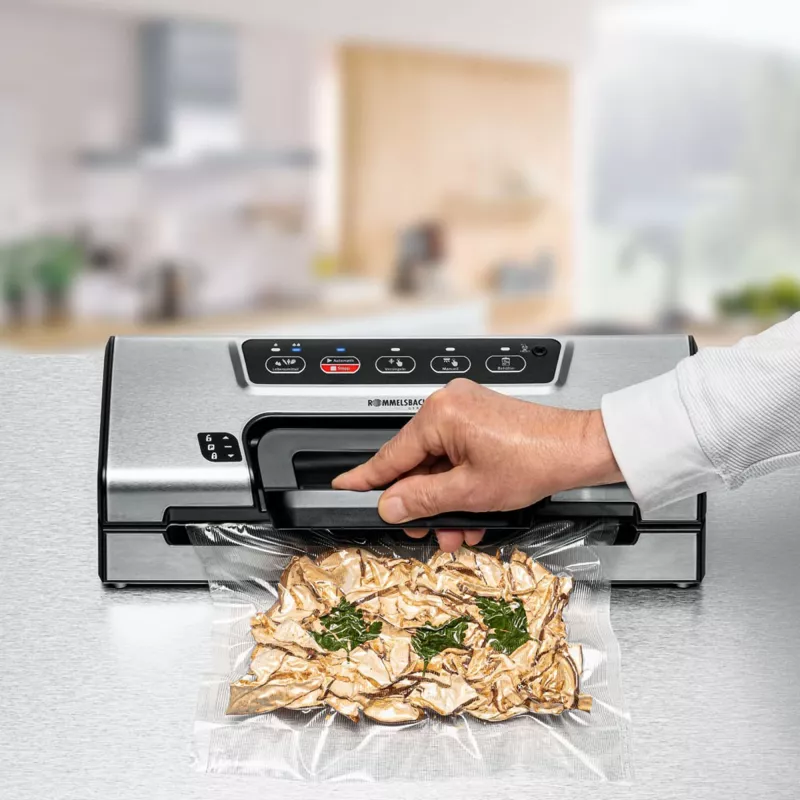 Máquina de vácuo Rommelsbacher VAC 385 aço inoxidável