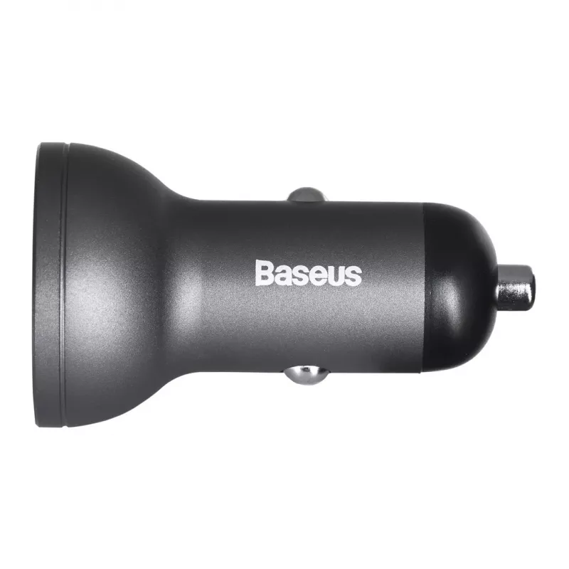 Carregador móvel universal Baseus CCBX-0G preto, cinzento, para isqueiro de automóvel