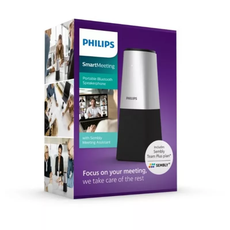 Philips PSE0540 Smart Meeting microfone de conferência portátil, USB-C, preto/prateado