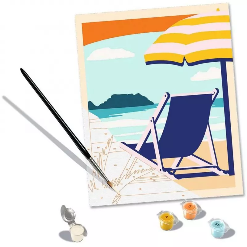 Conjunto de pintura Ravensburger CreArt – Relax at the Beach (23897) conjunto de arte