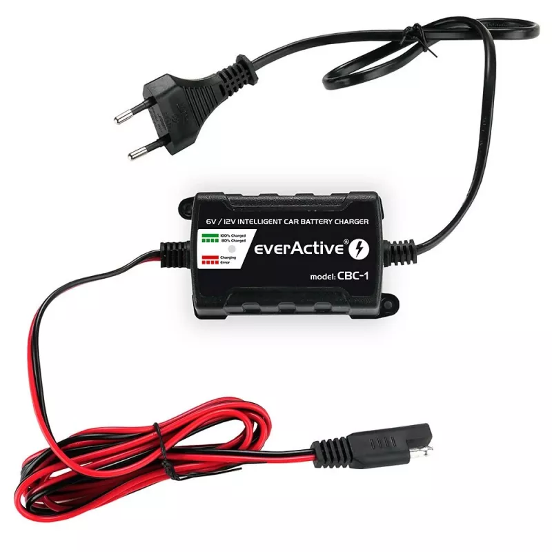 Carregador de bateria de automóvel everActive CBC1 6V/12V