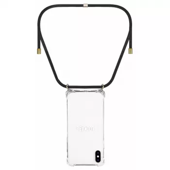 Capa com colar para telefone Lookabe para iPhone XS Max, dourado/preto