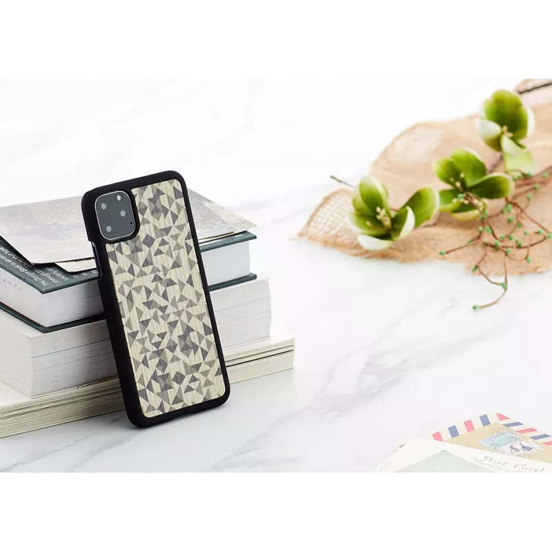 Capa para telemóvel man and wood para iPhone 11 Pro Max — design mono-triângulo preto