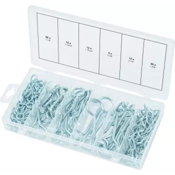 Conjunto de parafusos de gancho e olhal KS Tools 970.0380 — Kit de 151 peças para fixar e pendurar
