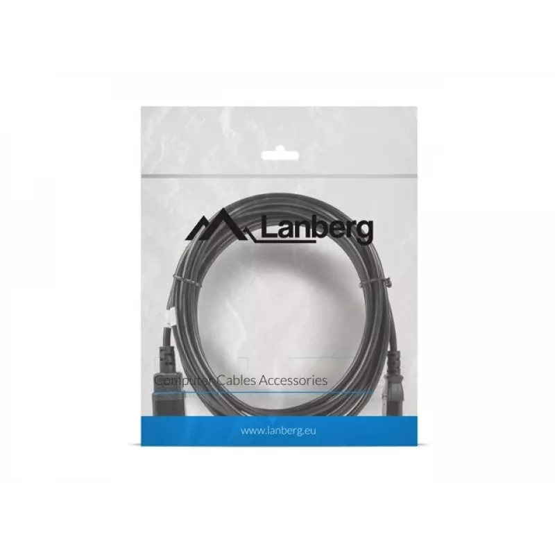 Cabo de alimentação Lanberg C13-C14 VDE, 5 m distribuidor de energia (ca-c13e-11cc-0050-bk)