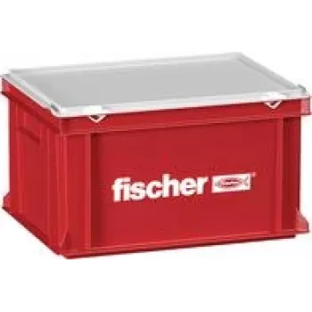 Caixa de transporte FISCHER 091425 — 400 x 300 x 237 mm, recipiente de armazenamento/transporte em plástico