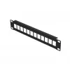Patch panel Extralink 12 portas UTP caixa metálica 10 polegadas, preto