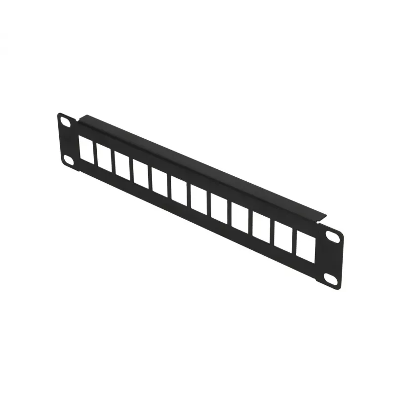 Patch panel Extralink 12 portas UTP caixa metálica 10 polegadas, preto