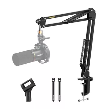 Braço de microfone MAONO B01 (BA20) – base de montagem em mesa, preto, profundidade máx. de mesa 4,5 cm