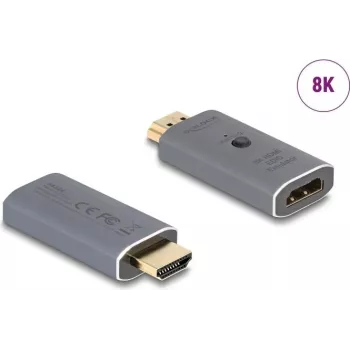 Conversor de género HDMI DeLOCK 64324 HDMI para HDMI antracite
