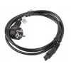 Cabo de alimentação Lanberg CA-C5CA-11CC-0018-BK preto 1,8 m CEE7/7 conector fêmea C5 (CA-C5CA-11CC-0018-BK)