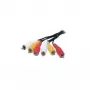 shiverpeaks BASIC-S 3x RCA - 3x RCA 1,5 m - 3 x RCA - conector macho - 3 x RCA - conector macho - Níquel - Preto - Vermelho - Branco - Amarelo (BS40150-1.5)