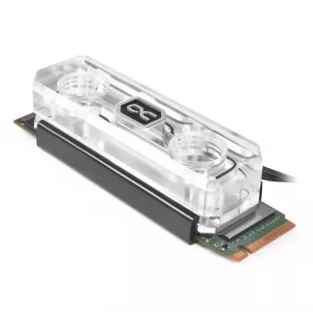 Dissipador de água para SSD Alphacool HDX Apex M.2 2280, acrílico aRGB
