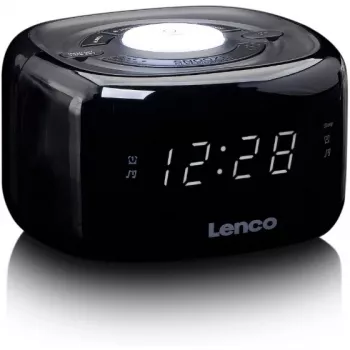 Rádio-relógio Lenco CR-12BK Digital Preto (CR-12)