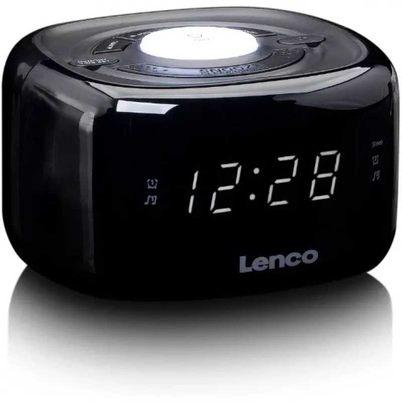 Rádio-relógio Lenco CR-12BK Digital Preto (CR-12)