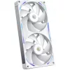 NZXT F280X RF-U28PN-W1 ventoinha de caixa RGB de 280 mm, 140 mm, 2400 rpm, 41 dB, branca