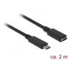 Cabo USB DeLOCK SuperSpeed USB 3.2 Gen 1 2 m USB-C preto