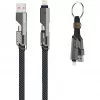 4smarts Cabo USB-C ComboCord Flat 240W+ Porta-chaves - Cabo - Digital/Dados