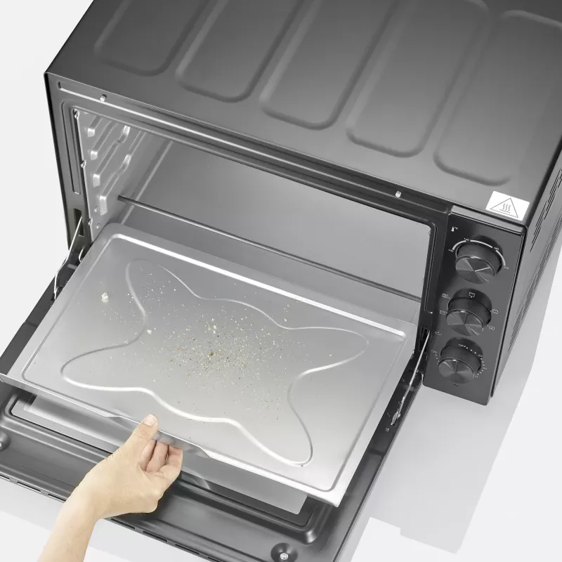 Forno elétrico de mesa autónomo SEVERIN TO 2076 — 46 L, 1800 W, autónomo, preto, 515×420×365 mm