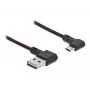 Cabo USB DeLOCK EASY-USB 2.0 Type-A macho para Micro-B macho angular 0,2 m preto