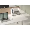 Organizador de secretária Digitus com carregador Qi aço cinzento branco 1 gaveta
