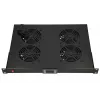Painel de ventoinhas Extralink 19 polegadas 4 ventoinhas com termostato