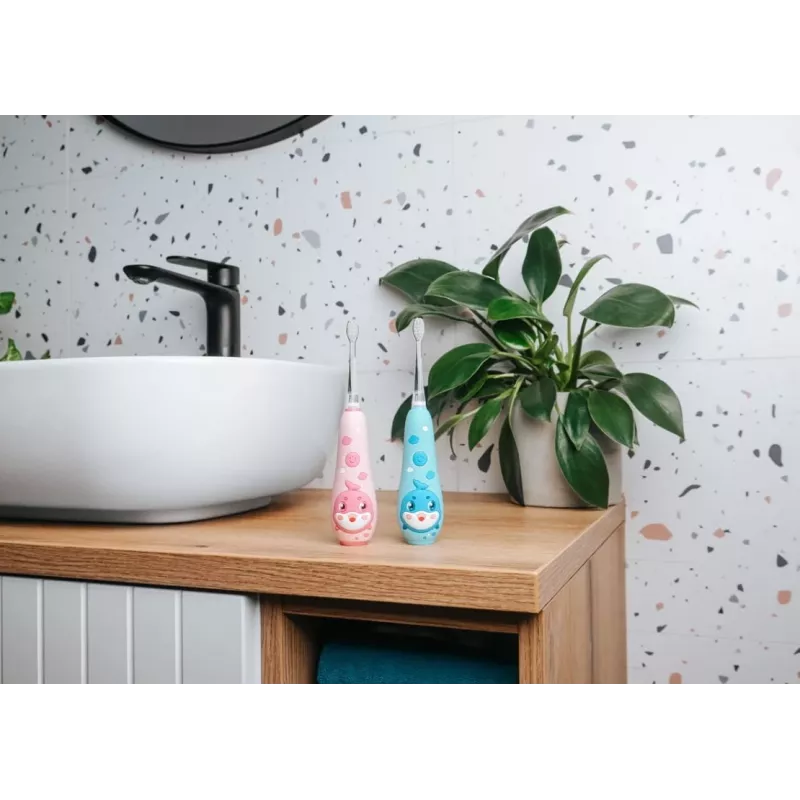 Escova de dentes elétrica sónica Concept ZK3010 para crianças 1–5 anos rosa