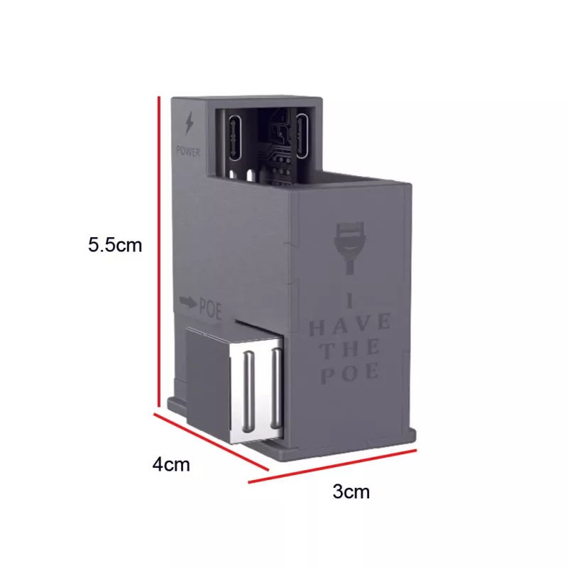 Extralink AT-USBC-JB-V3 | Conversor PoE por USB-C | 25 W, 10/100 Mbps