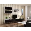 Armário Cama VIGO 90 fechado 90/35/32 branco/preto brilhante