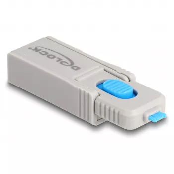 Bloqueio de portas DeLOCK 20969 DisplayPort HDMI USB Type-A USB Type-C cinzento