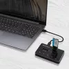 Estação de acoplagem Qoltec 50310 para 2x SSD M.2 SATA NGFF USB Type-C
