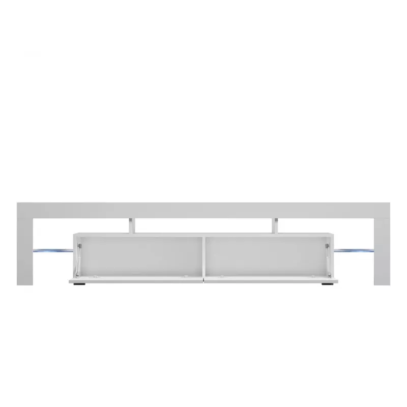 Cama Meble TORO 200 móvel de TV, cinzento/branco brilhante