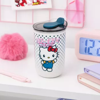 Copo térmico de viagem Paladone PP13768HK Hello Kitty 400 ml aço inoxidável