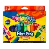 Marcadores Colorino 42651PTR ponta redonda 12 cores conjunto