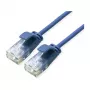 ROLINE GREEN cabo de patch UTP Cat.6A (classe EA), LSOH, fino, azul, 0,15 m